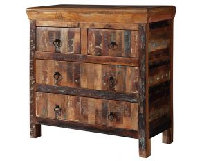 4-Drawer Accent Cabinet in Reclaimed Wood