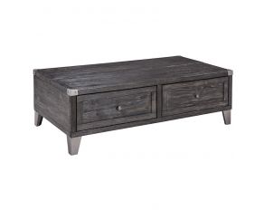 Ashley Furniture Todoe Lift Top Cocktail Table in Dark Gray