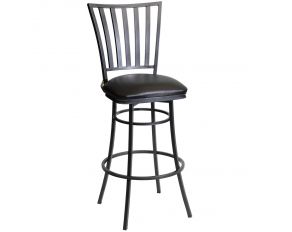 Stellan 30-inch Swivel Barstool in Gunmetal