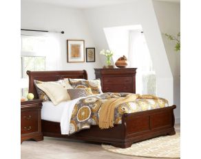 Chateau King Low Profile Bed in Cherry