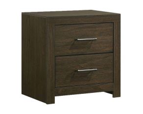 Hendricks 2 Drawer Nightstand in Walnut Finish