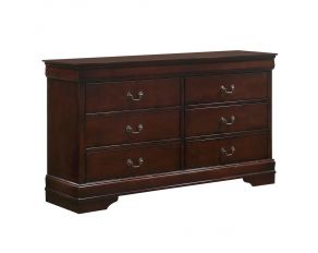 Louis Philippe 6 Drawer Dresser in Cherry