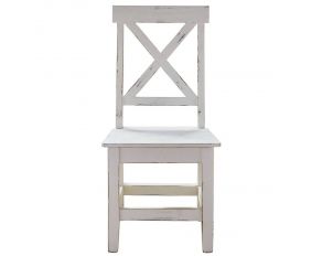 Britton Side Chair in Bleached White Finish