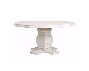 Condesa Round Dining Table in White Finish