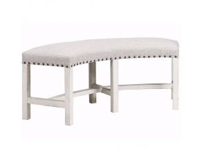 Condesa Round Bench in White Finish