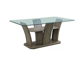 Dapper Rectangular Dining Table in Grey Finish