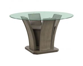 Dapper Round Dining Table in Grey Finish