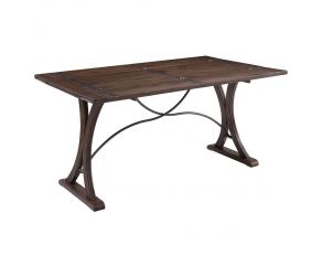 New Bedford Folding Top Dining Table in Warm Wood Finish