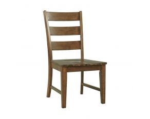 Silas Side Chair in Brown Finish
