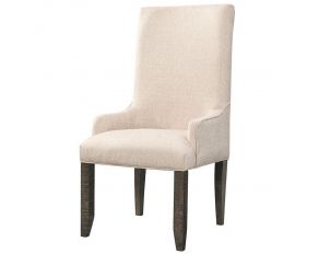 Stone Parson Side Chair in Charcoal Finish