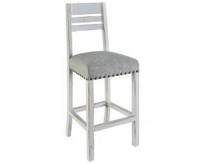 Condesa Bar Stool in White Finish