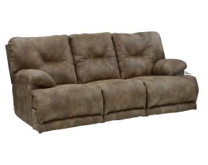 Catnapper Voyager Lay Flat Reclining Sofa in Brandy