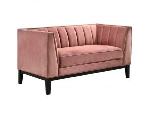 Calais Loveseat in Rose Finish