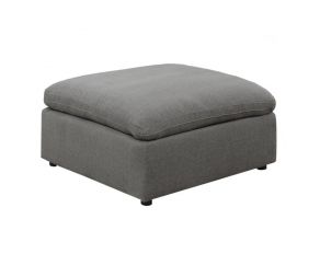 Cloud 9 Sectional Ottoman in Charcoal Finish