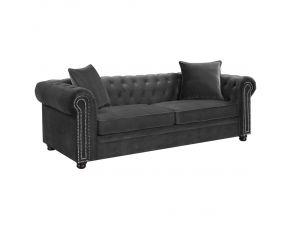 Greenwich Sofa in Gunmetal Finish