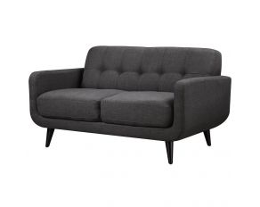 Hadley Loveseat in Charcoal Finish