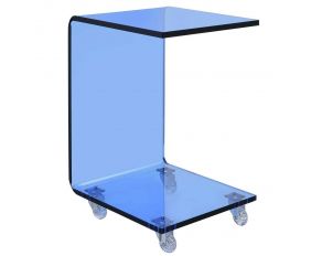 Iris Snack Table in Blue Finish