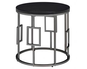 Ester End Table in Black Finish