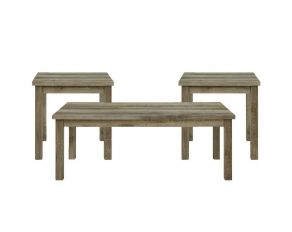 Oak Lawn 3-Piece Occasional Table Set in Brown Grey Finish