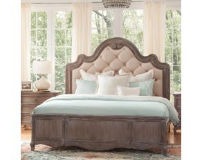 Genoa Tufted Upholstered Queen Bed in Antique Grey