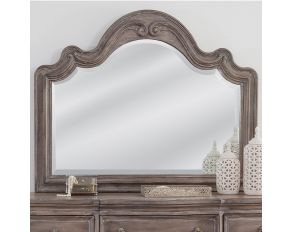 Genoa Landscape Mirror in Antique Grey