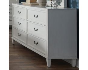 Dunescape 6 Drawer Dresser in Painted White