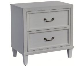 Dunescape 2 Drawer Nightstand in Painted White