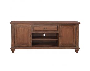 Sedona 66 Inch TV Console in Cinnamon Cherry