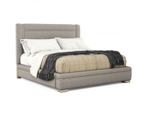 North Side California King Upholstered Platform Bed in Shale