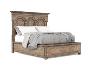 Architrave Queen Panel Bed in Rustic Almond