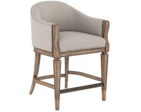 Architrave Counter Stool in Rustic Almond