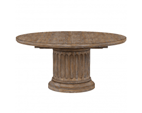 Architrave Round Dining Table in Rustic Almond