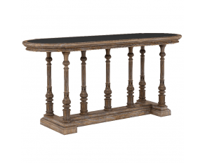 Architrave Gathering Pub Table in Rustic Almond