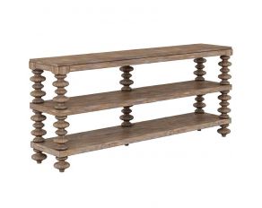 Architrave Console Table in Rustic Almond