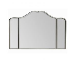 Charme Metal Mirror in Blanched Oak
