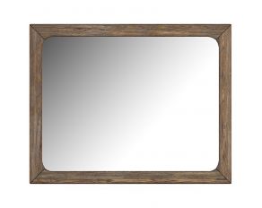 Stockyard Landscape Mirror in Light Wood