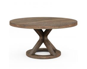 Stockyard Round Dining Table in Light Wood