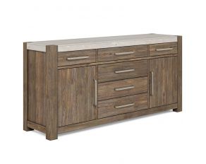 Stockyard Credenza in Light Wood