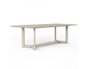 Cotiere Rectangular Trestle Dining Table in Light Wood