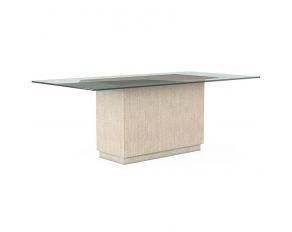 Cotiere Rectangular Pedestal Dining Table in Light Wood