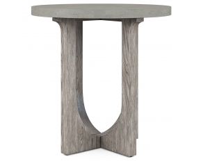 Vault Round Chairside Table in Mink