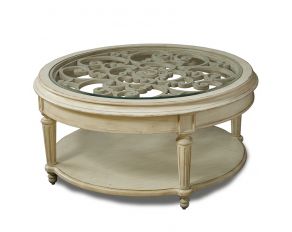 ART Provenance Round Cocktail Table in Linen