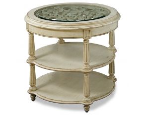 ART Provenance Round Lamp Table in Linen