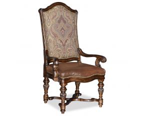 Valencia Arm Chair in Dark Oak Finish