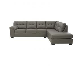 Donlen 2-Piece Sectional with RAF Chaise in Gray