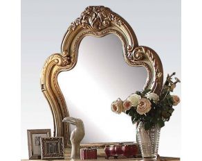 Acme Furniture Dresden Mirror in Gold Patina and Bone Finish