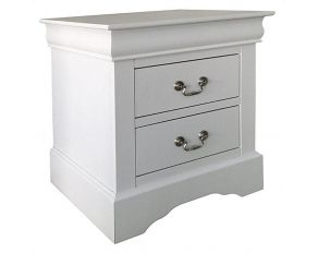 Acme Furniture Louis Philippe III Nightstand in White Finish