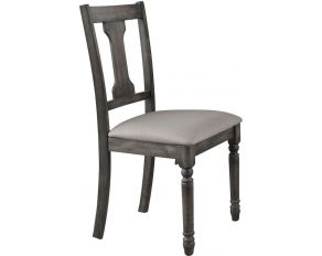 Acme Furniture Wallace Side Chair in Weathered Blue Washed - Set of 2