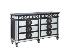 Varian II Dresser in Black and Silver