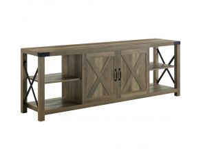 Abiram TV Stand in Rustic Oak Finish